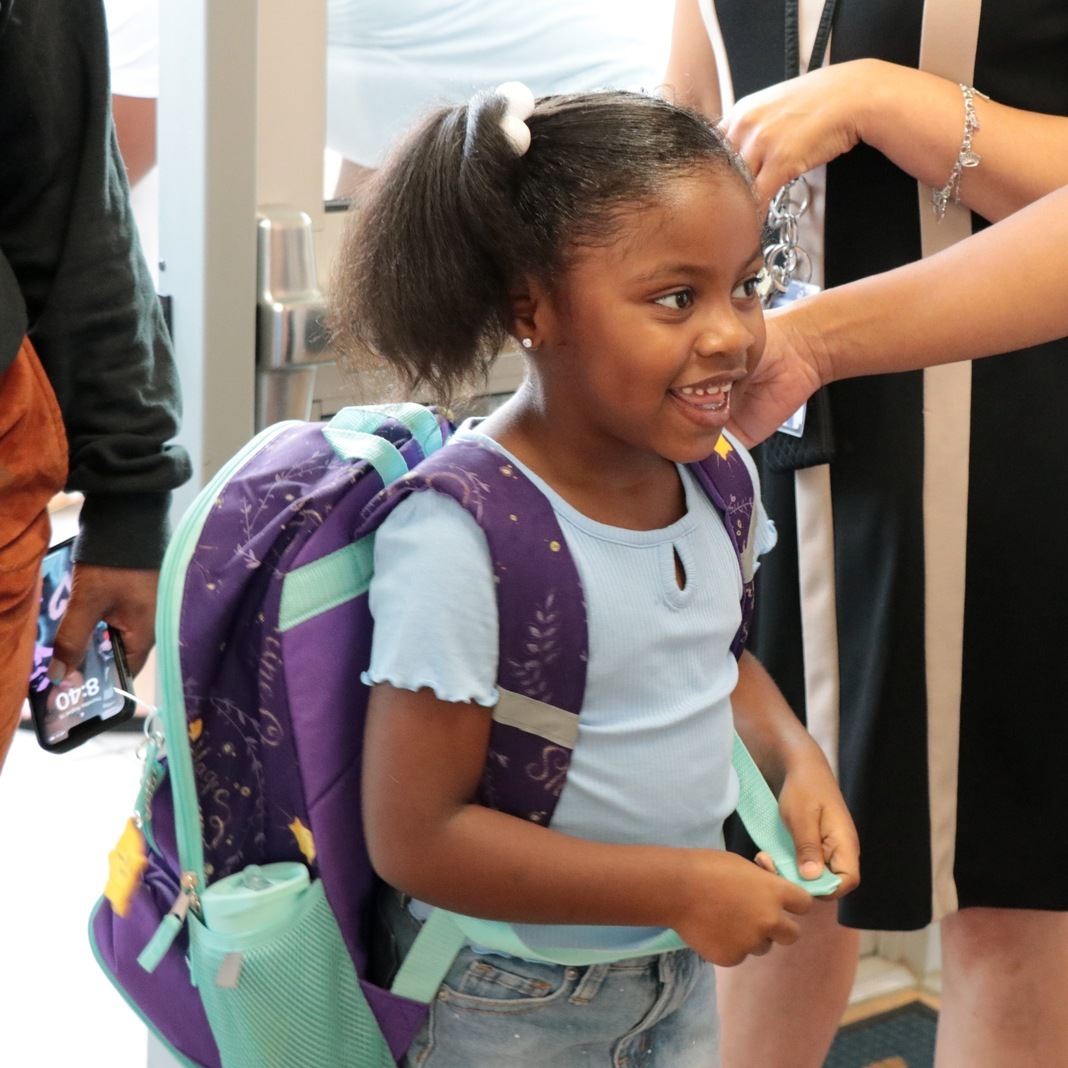  A student enters school on the first day